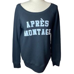 Sol Angeles Apres Montage Long Sleeve Crew Neck Pullover‎ Sweatshirt